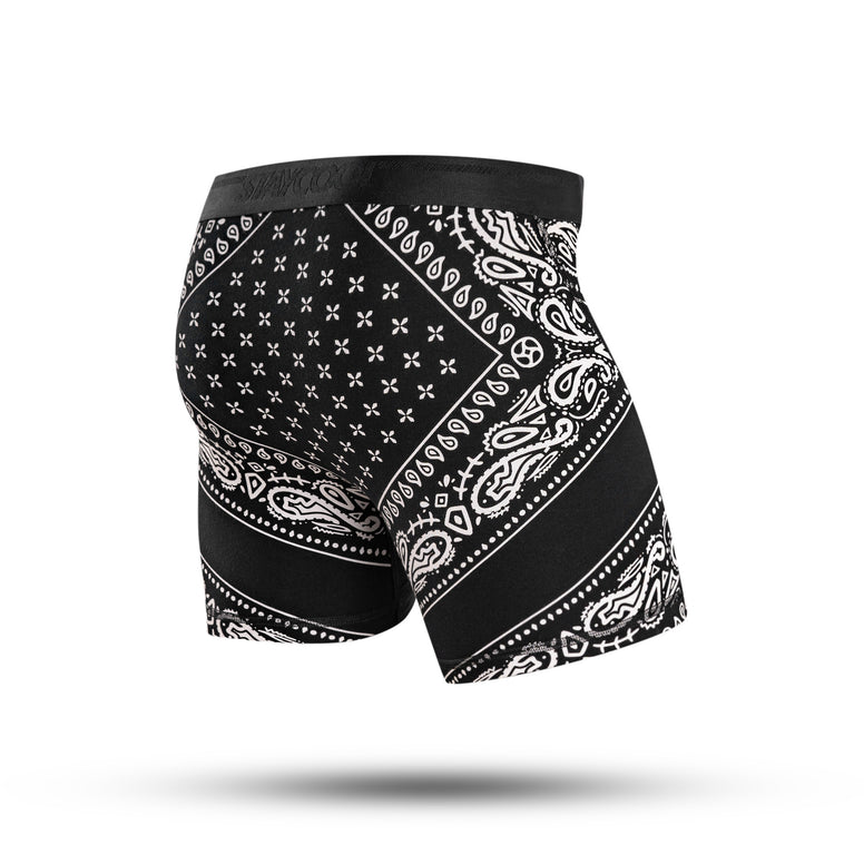 BOXER BRIEF - BLACK BANDANA