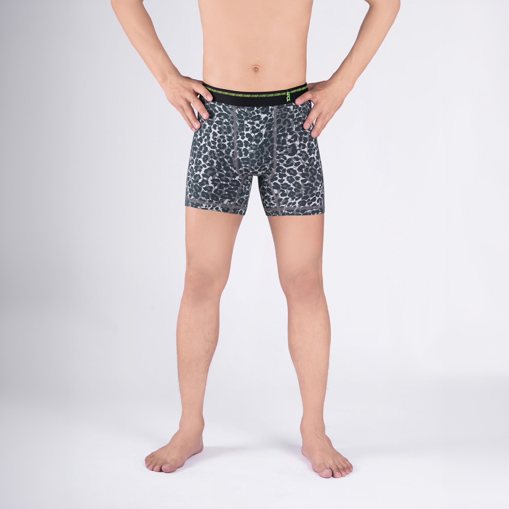 BOXER BRIEF - GRAYSCALE LEOPARD