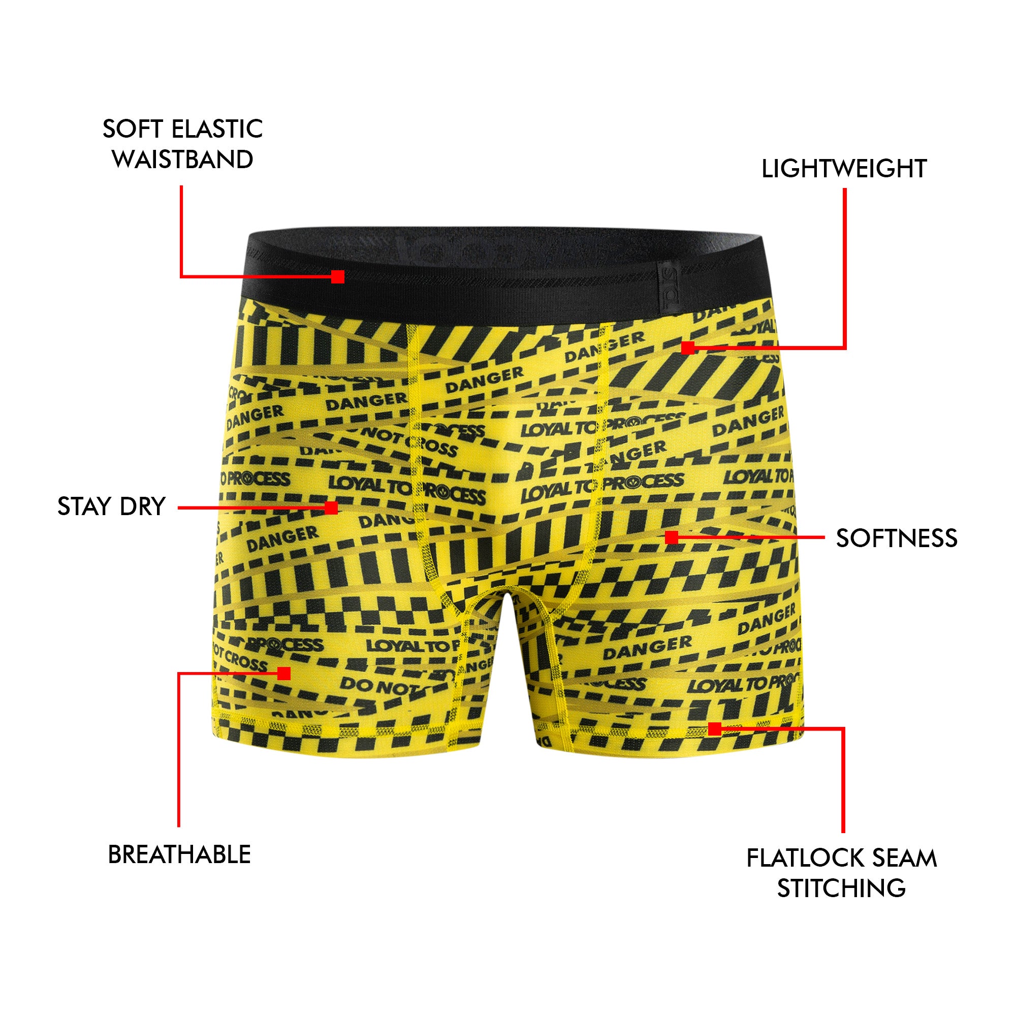 BOXER BRIEF SUPPLECOOL - POLICE LINE