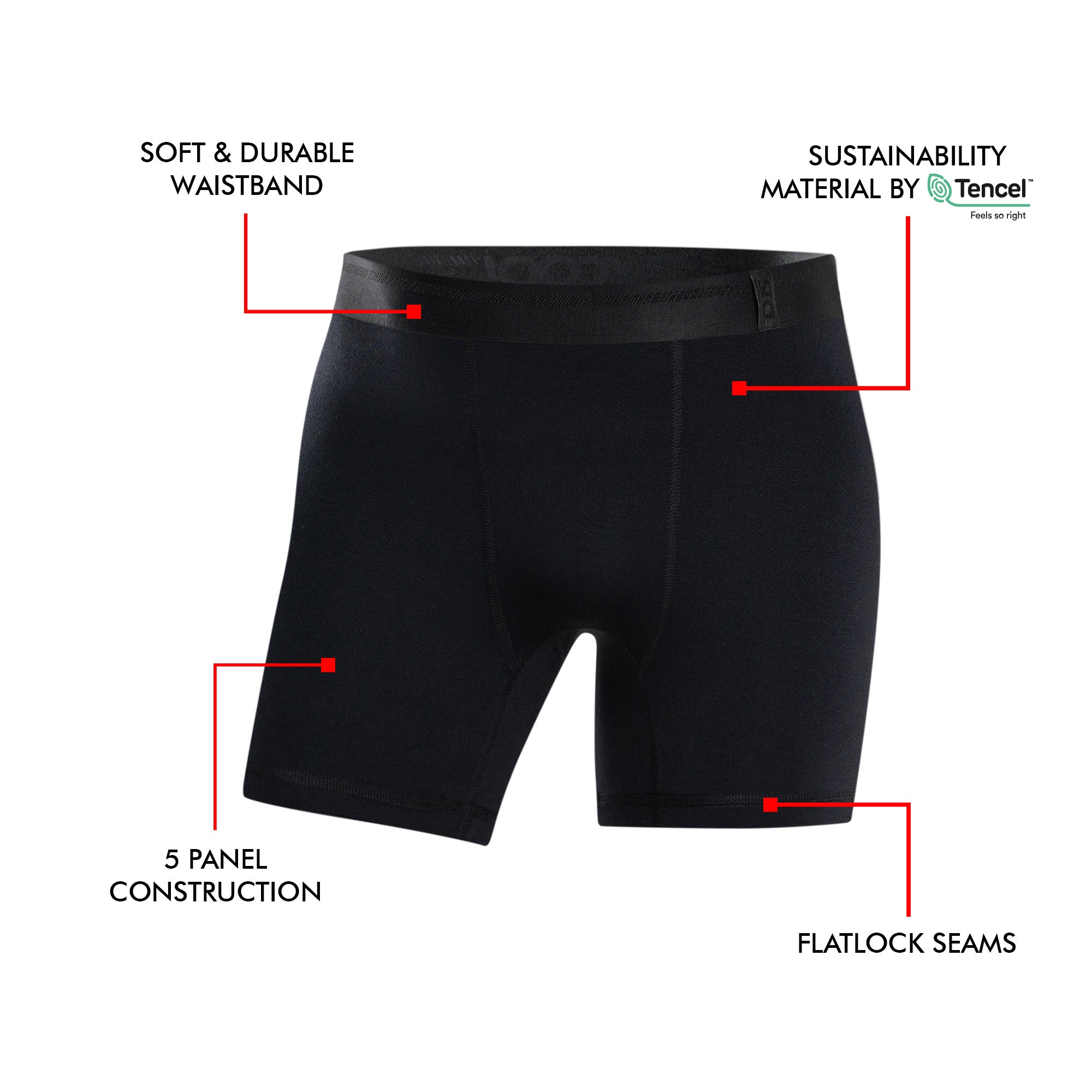 BOXER BRIEF BASIC - PITCH BLACK BB