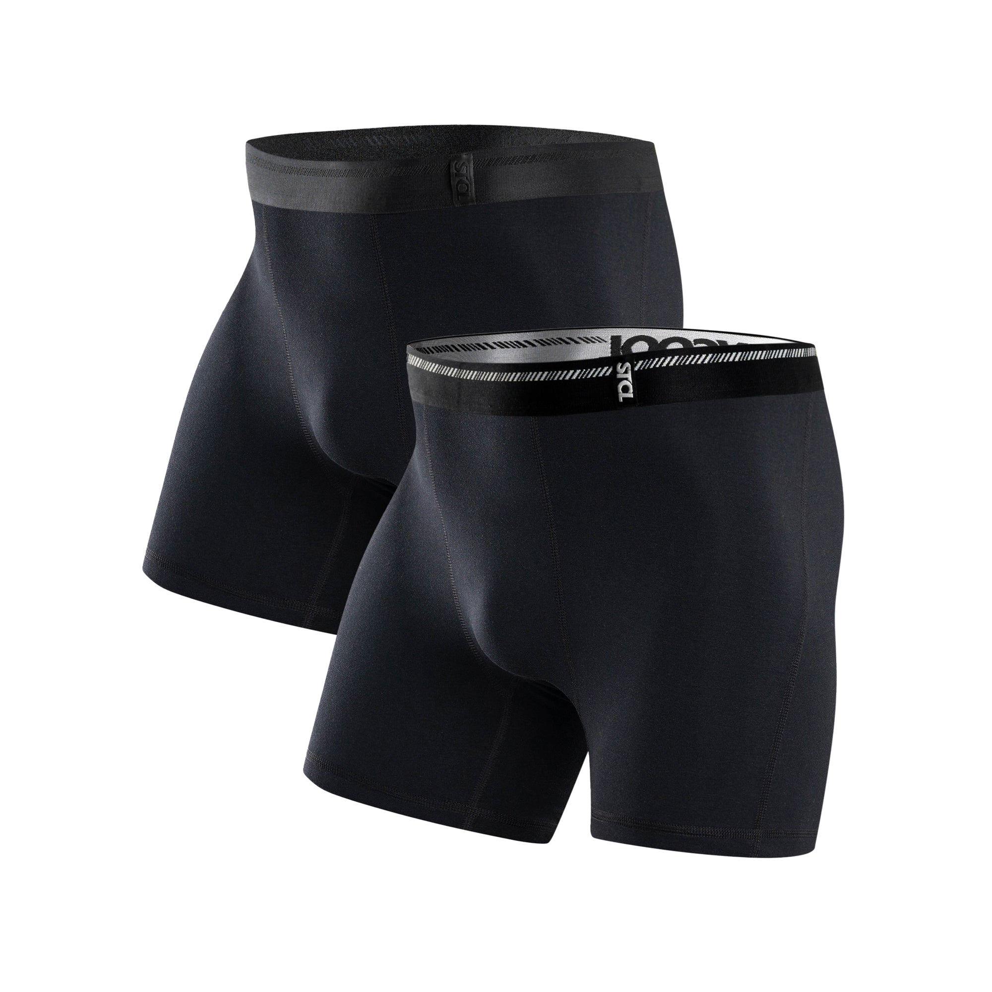 BOXER BRIEFS BASIC BLACK - 2 SET