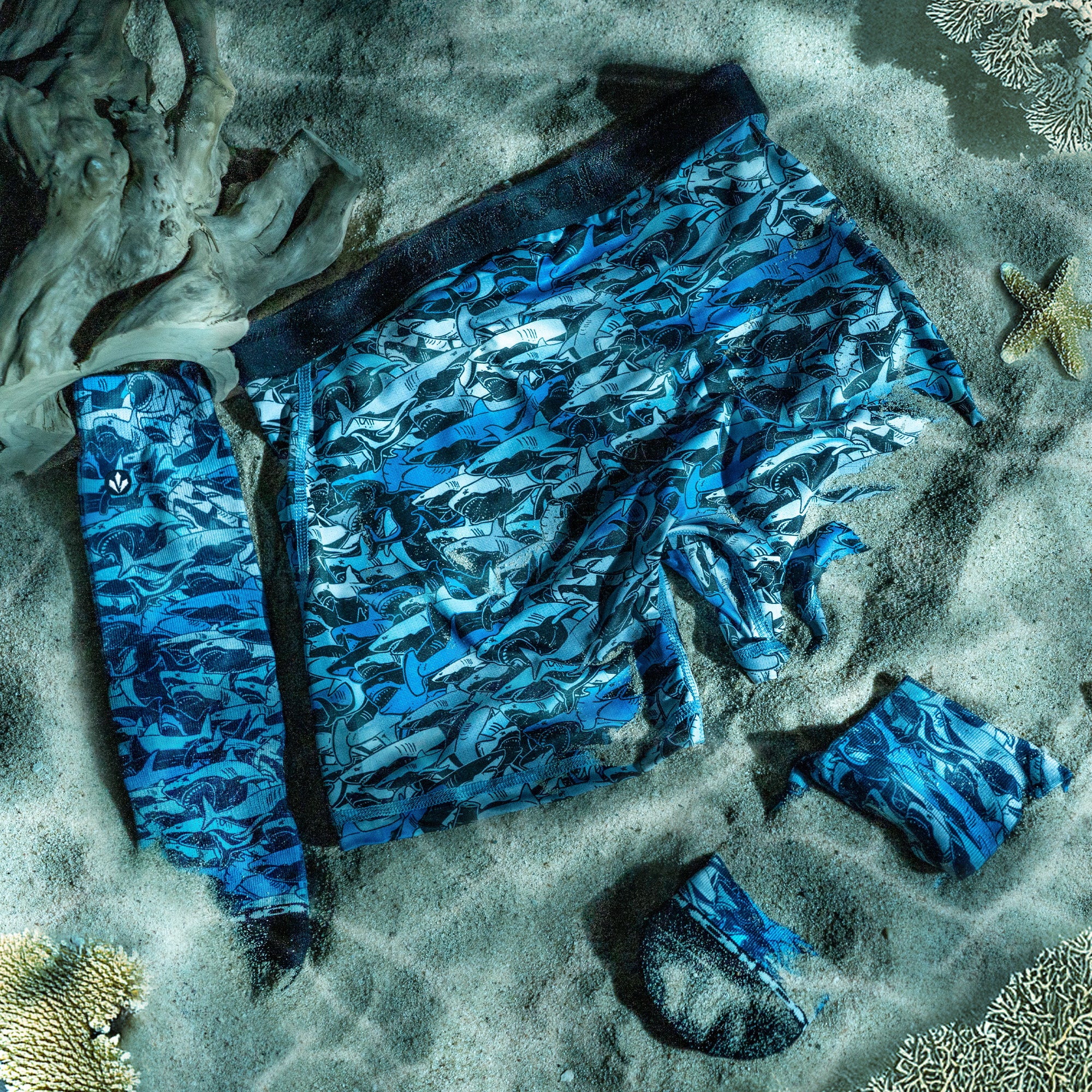 BOXER BRIEF SUPPLECOOL - SHARK RUSH