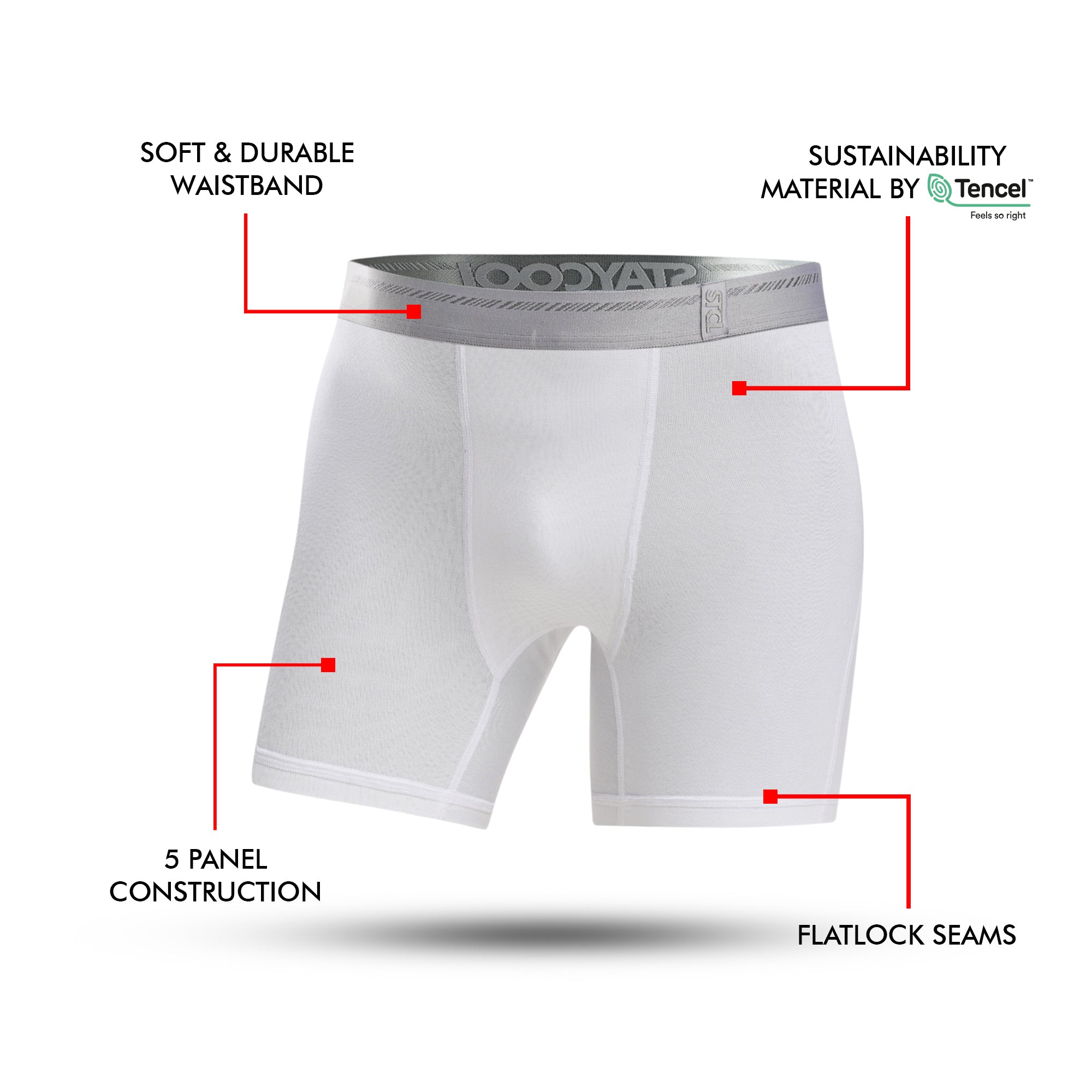 BOXER BRIEF BASIC -  PURE WHITE